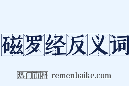 磁罗经反义词是什么意思的图片